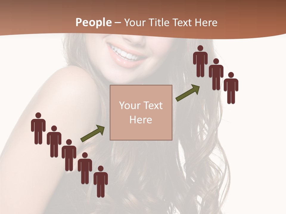 Fashion Laughing Girl PowerPoint Template