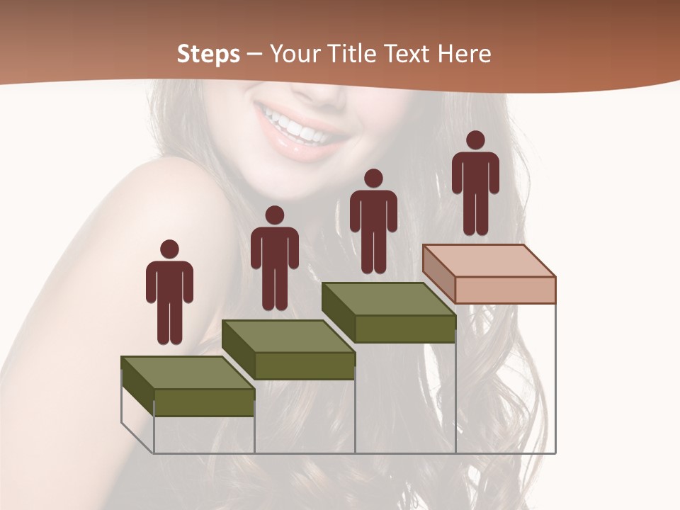 Fashion Laughing Girl PowerPoint Template