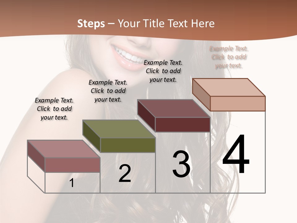 Fashion Laughing Girl PowerPoint Template