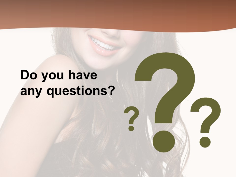 Fashion Laughing Girl PowerPoint Template