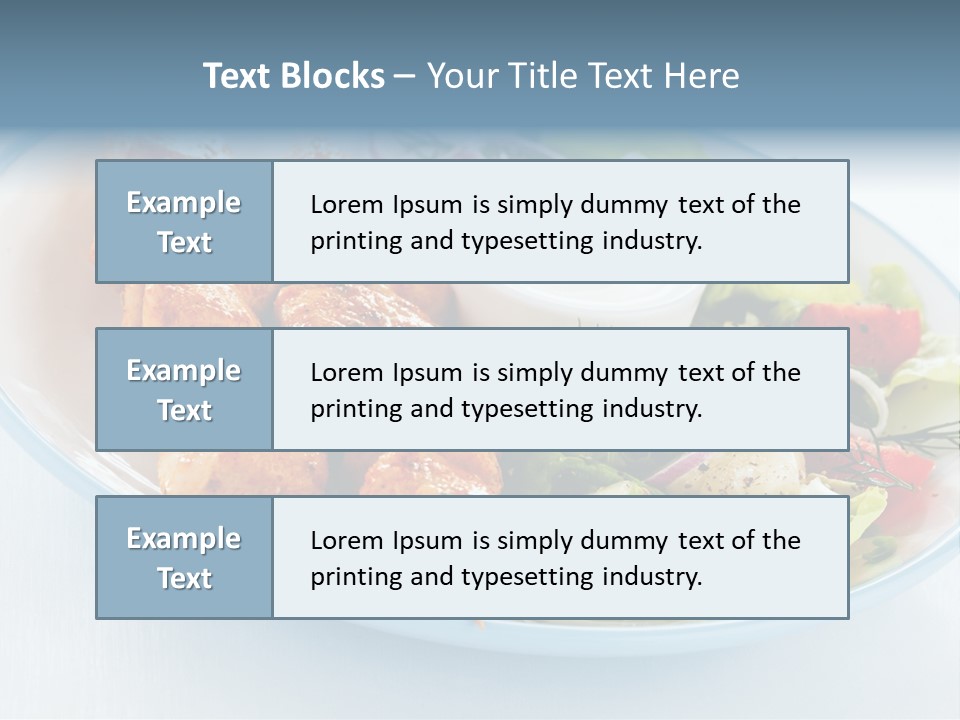 Mediterranean Appetiser Stick PowerPoint Template