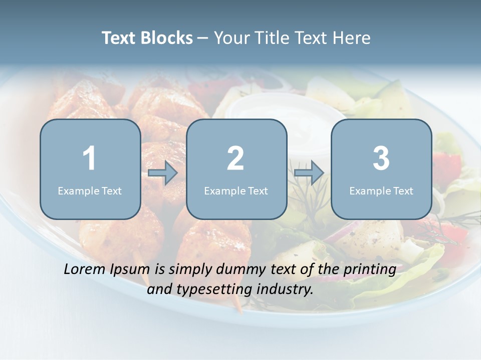 Mediterranean Appetiser Stick PowerPoint Template