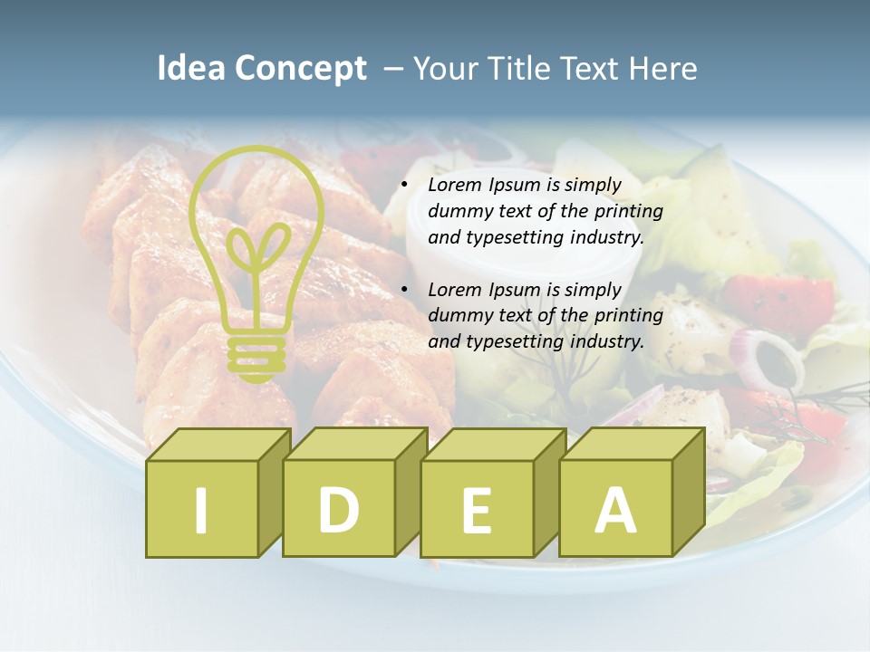 Mediterranean Appetiser Stick PowerPoint Template