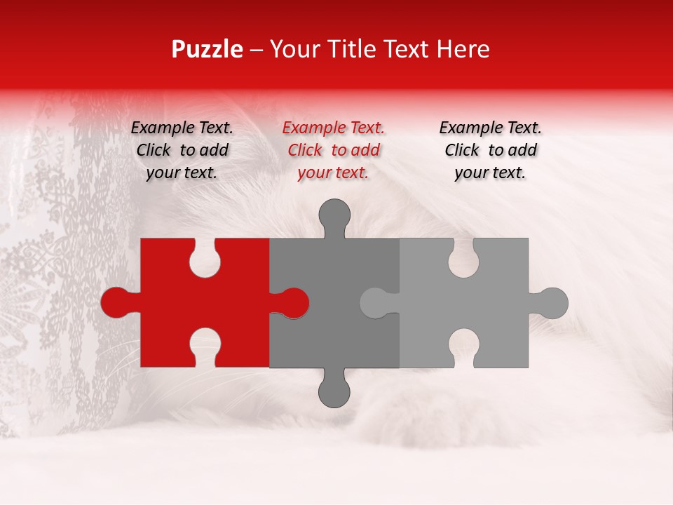 Lynx Girl Xmas PowerPoint Template