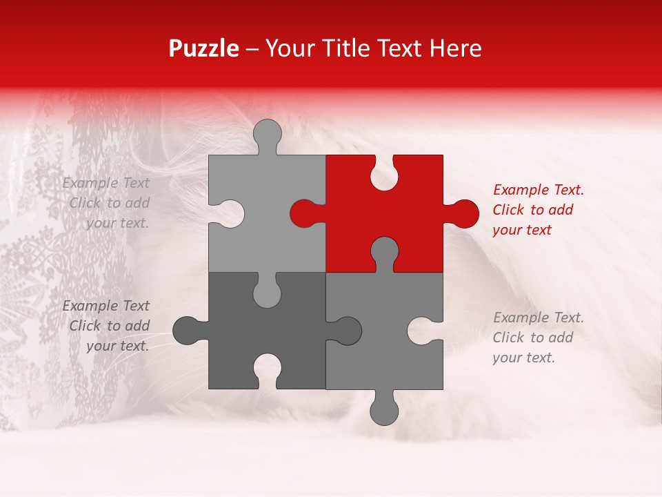 Lynx Girl Xmas PowerPoint Template