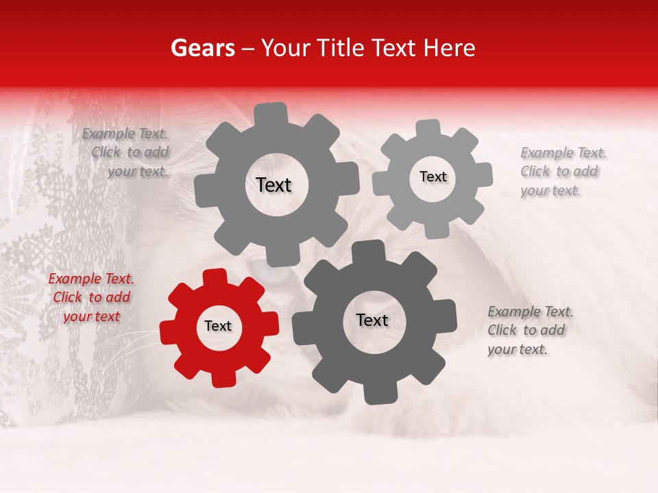 Lynx Girl Xmas PowerPoint Template