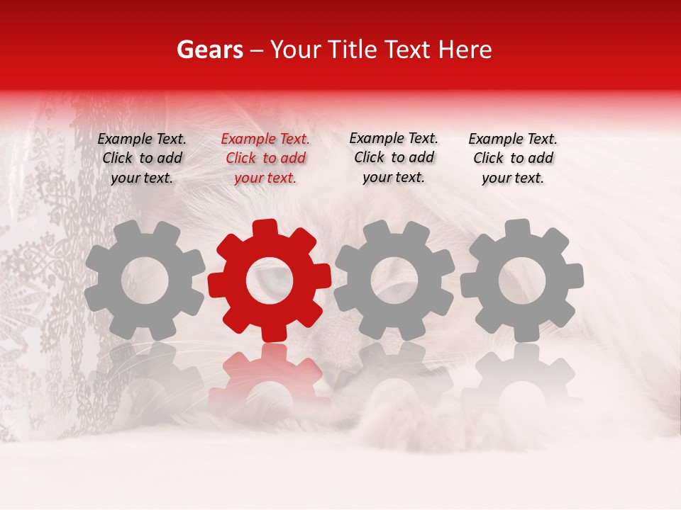 Lynx Girl Xmas PowerPoint Template