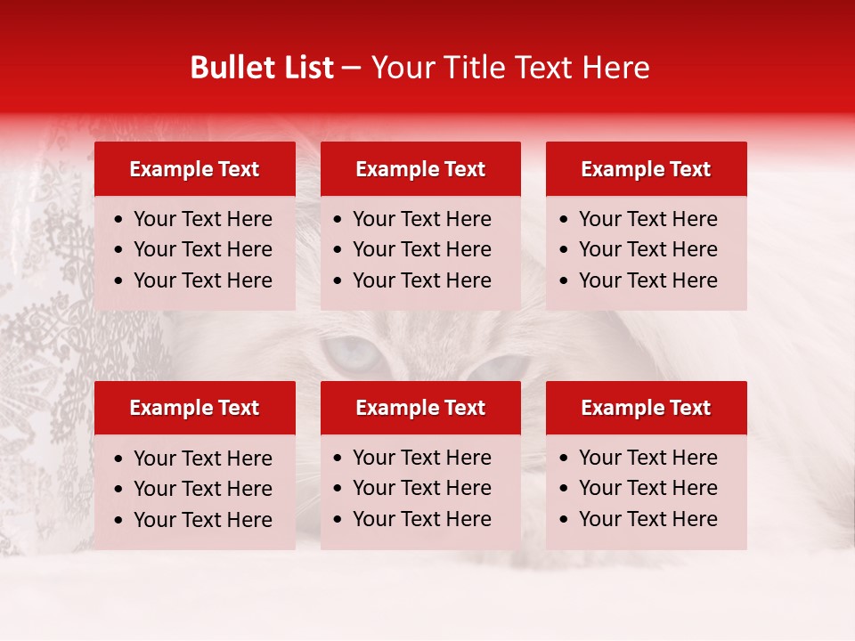 Lynx Girl Xmas PowerPoint Template