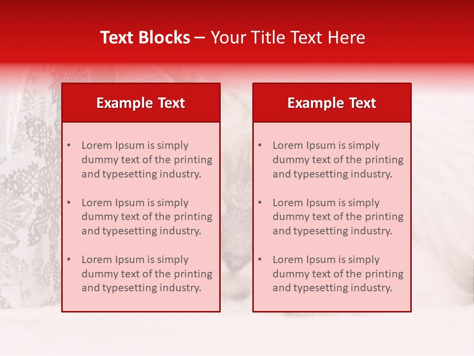 Lynx Girl Xmas PowerPoint Template