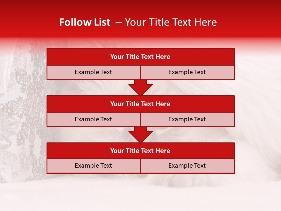 Lynx Girl Xmas PowerPoint Template