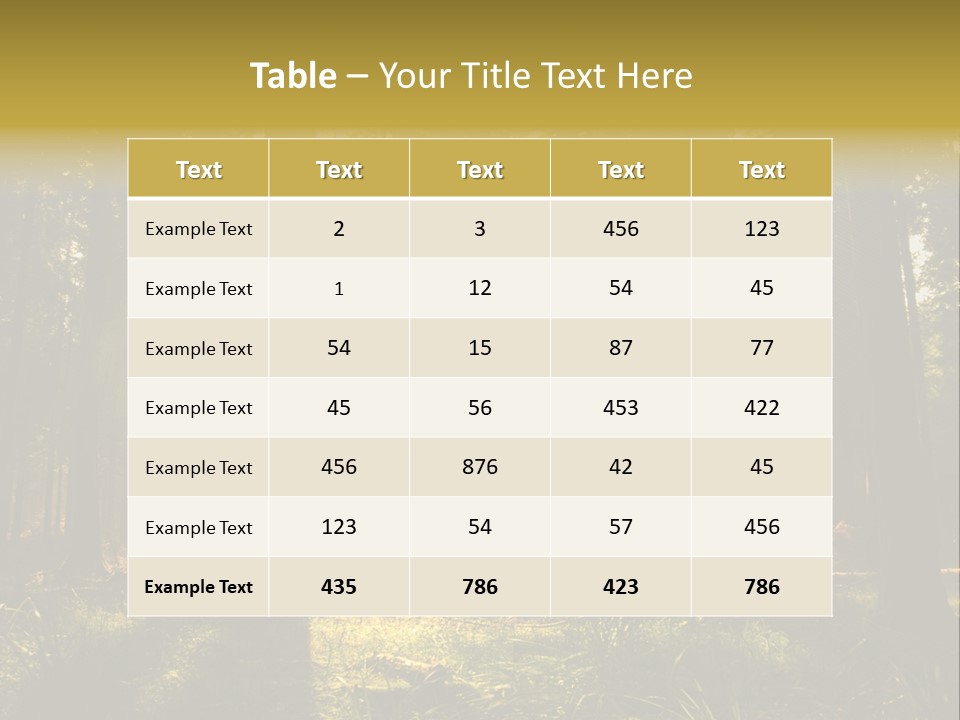 Rural Scenic Wilderness PowerPoint Template