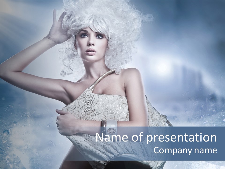 Pleasure Posing Naked PowerPoint Template