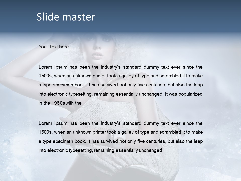 Pleasure Posing Naked PowerPoint Template