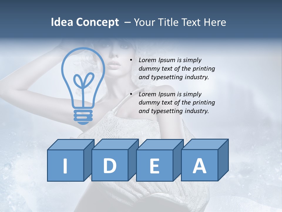 Pleasure Posing Naked PowerPoint Template