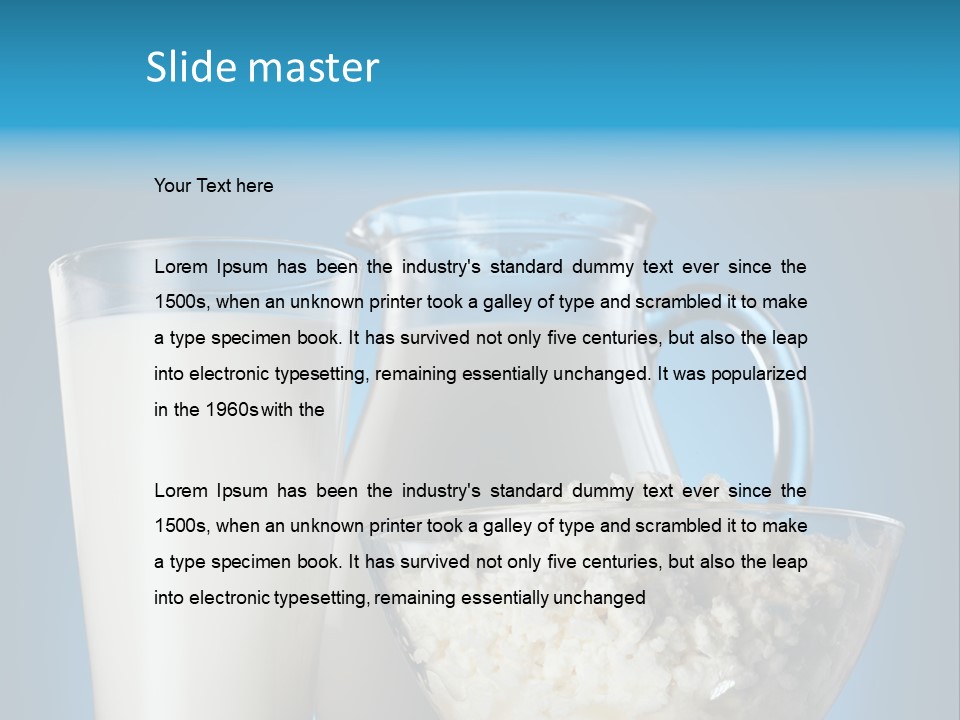 Cheese Refreshment Lunch PowerPoint Template