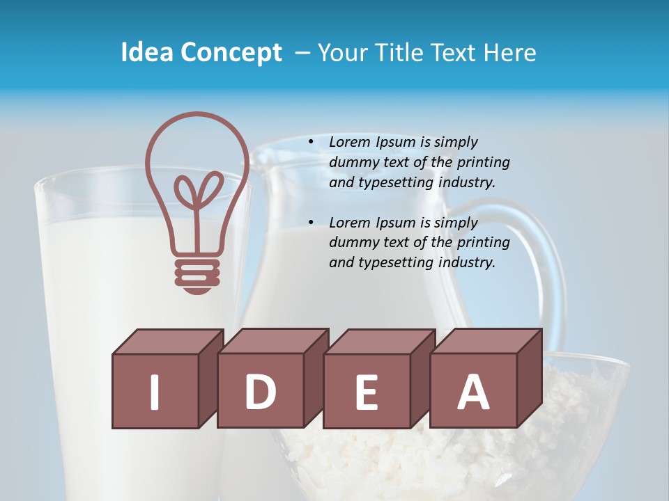 Cheese Refreshment Lunch PowerPoint Template