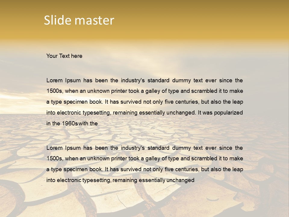 Environment Detail Splitting PowerPoint Template
