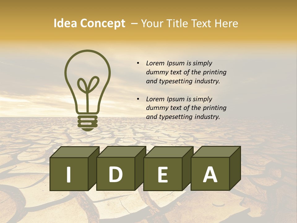 Environment Detail Splitting PowerPoint Template