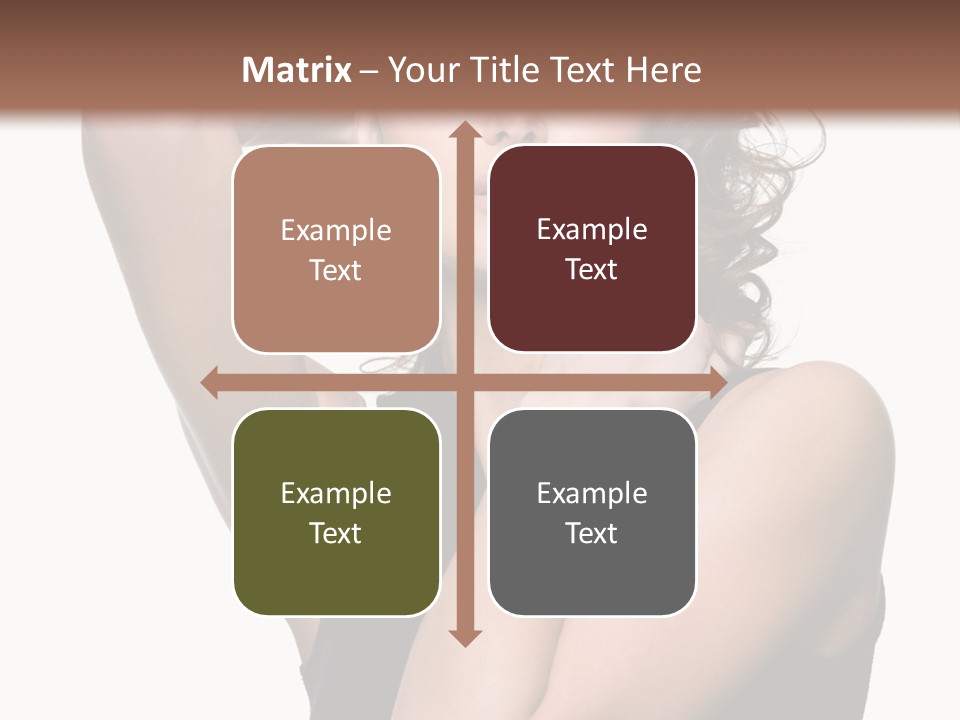 Copy Space Ringlet Looking PowerPoint Template