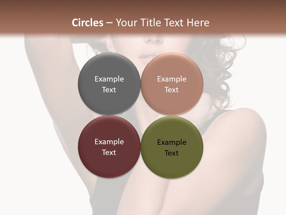 Copy Space Ringlet Looking PowerPoint Template