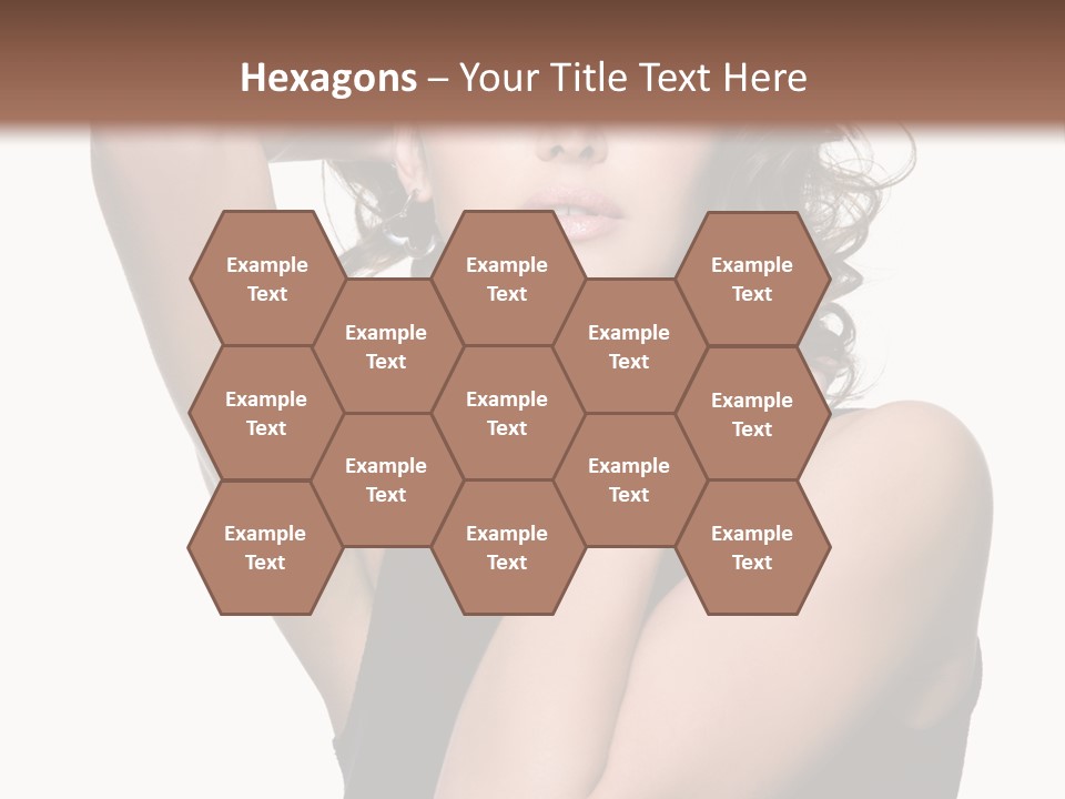 Copy Space Ringlet Looking PowerPoint Template