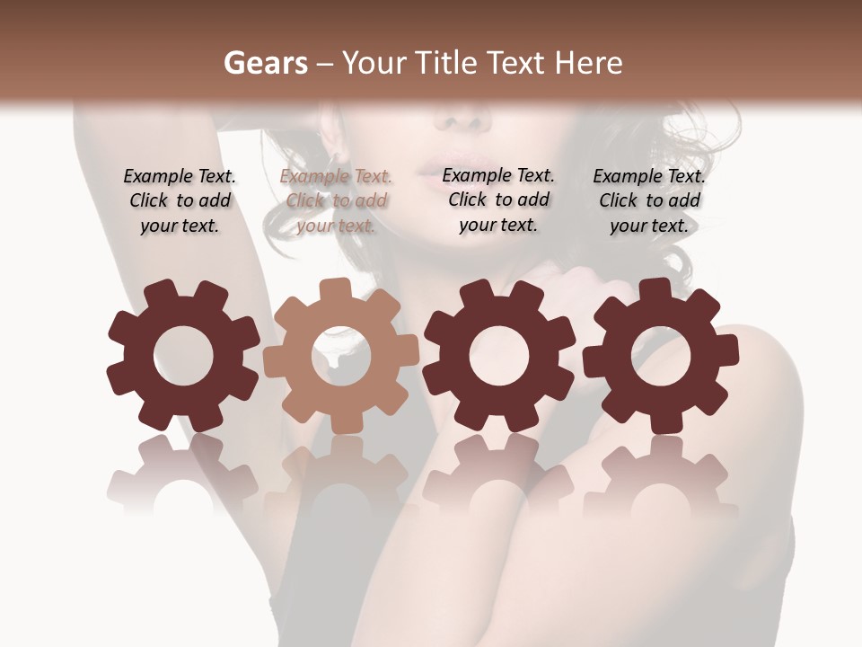 Copy Space Ringlet Looking PowerPoint Template