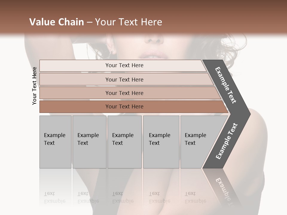Copy Space Ringlet Looking PowerPoint Template