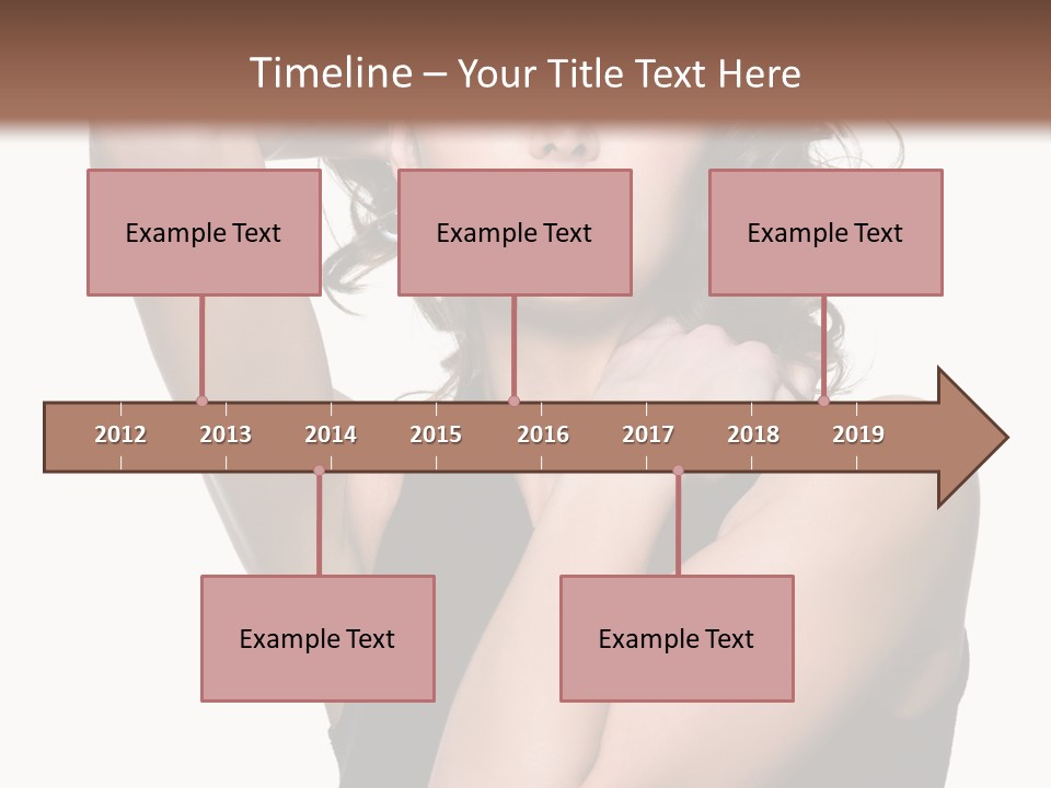 Copy Space Ringlet Looking PowerPoint Template