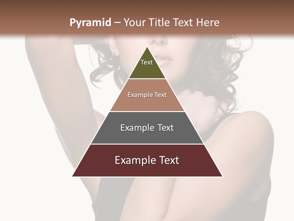 Copy Space Ringlet Looking PowerPoint Template