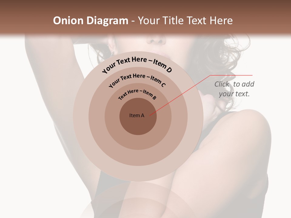 Copy Space Ringlet Looking PowerPoint Template