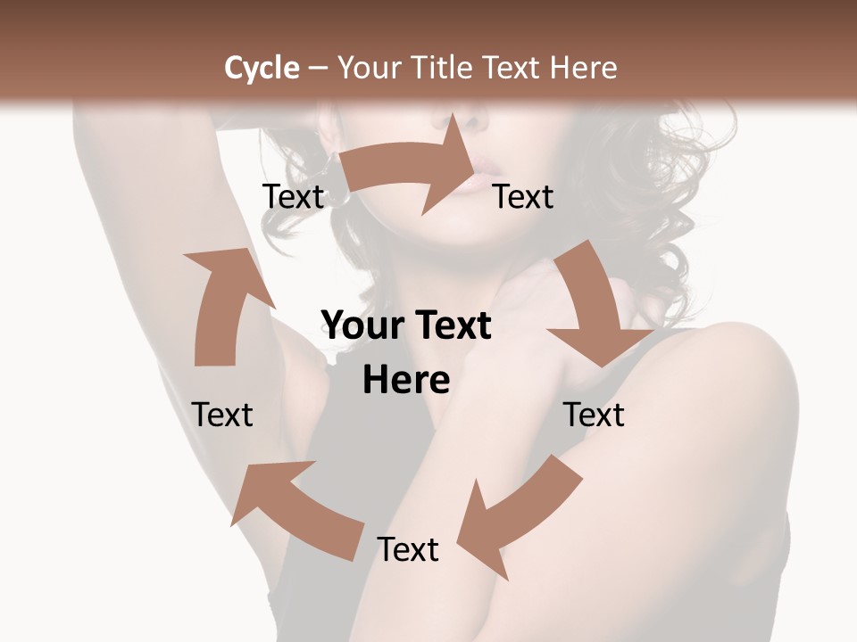 Copy Space Ringlet Looking PowerPoint Template
