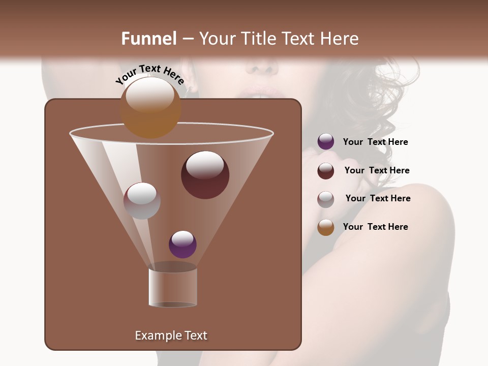 Copy Space Ringlet Looking PowerPoint Template