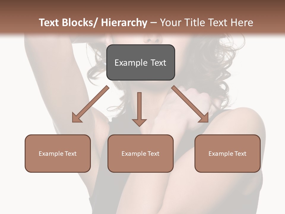 Copy Space Ringlet Looking PowerPoint Template