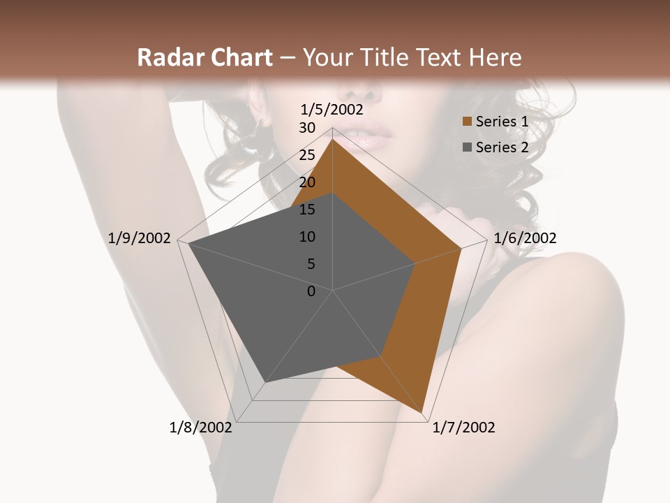 Copy Space Ringlet Looking PowerPoint Template