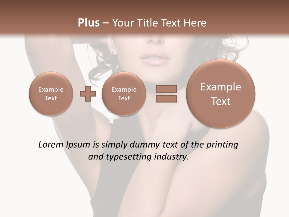 Copy Space Ringlet Looking PowerPoint Template