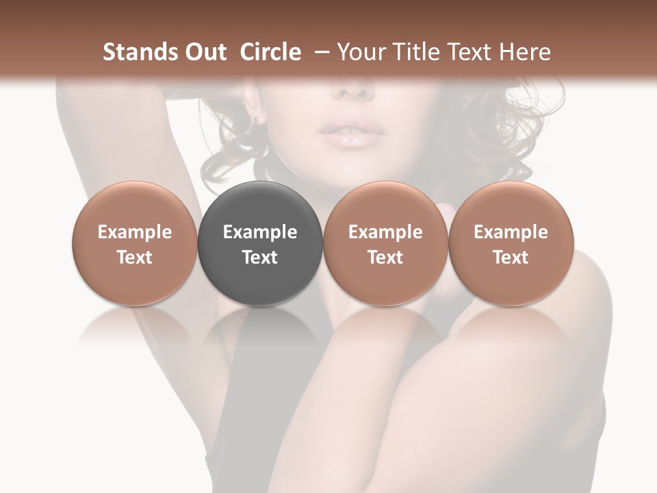 Copy Space Ringlet Looking PowerPoint Template