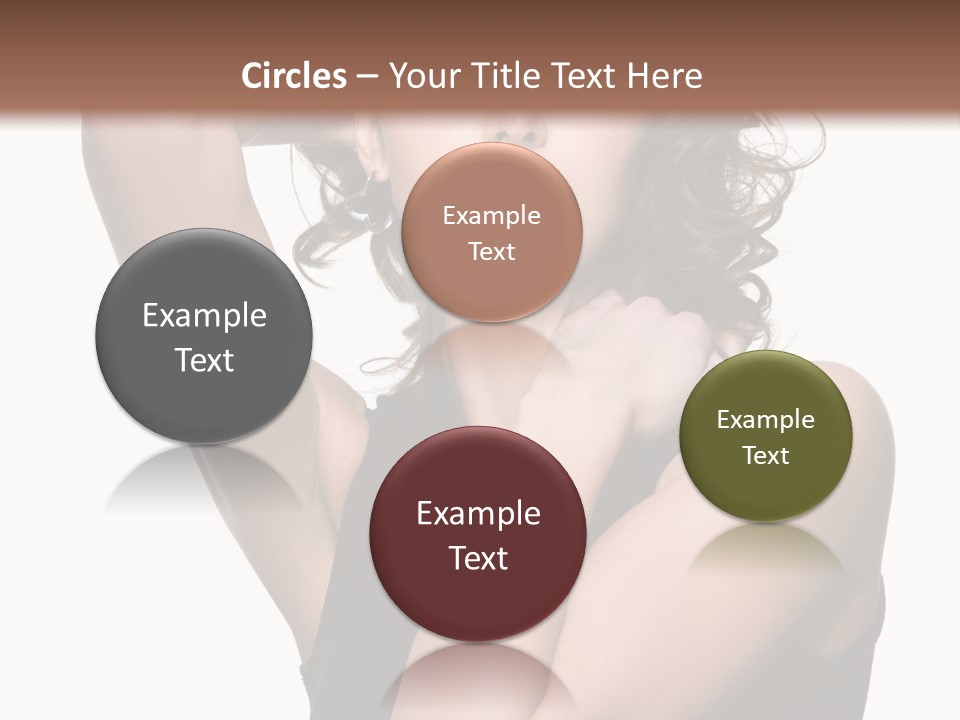 Copy Space Ringlet Looking PowerPoint Template