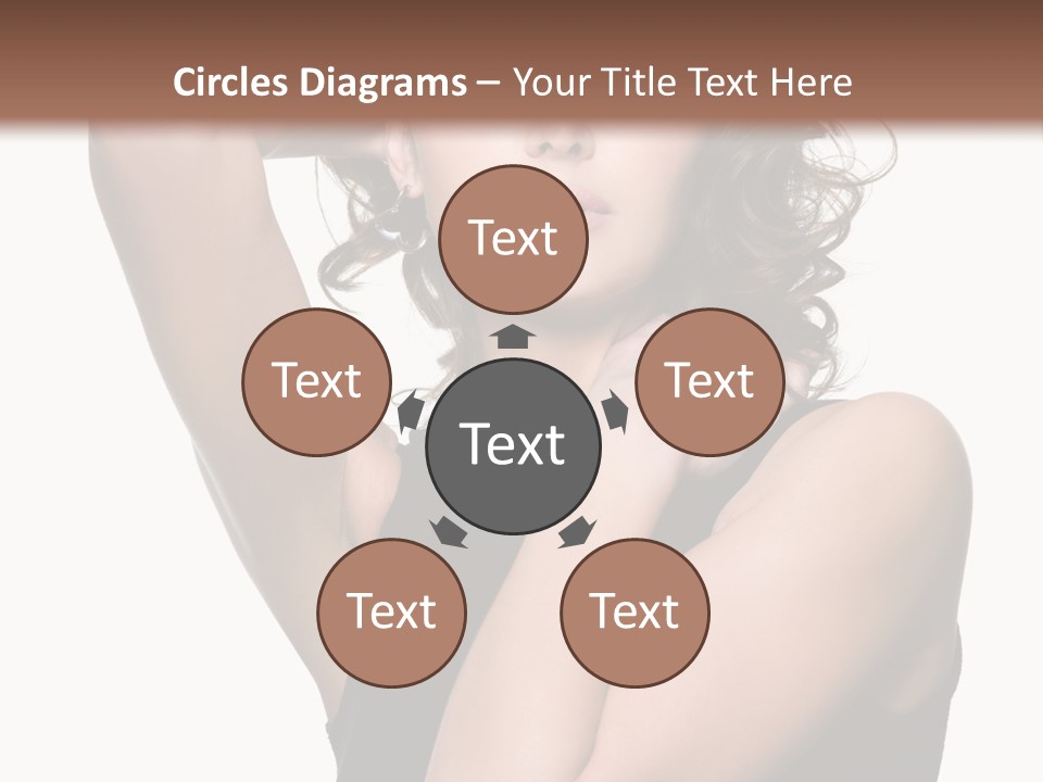 Copy Space Ringlet Looking PowerPoint Template