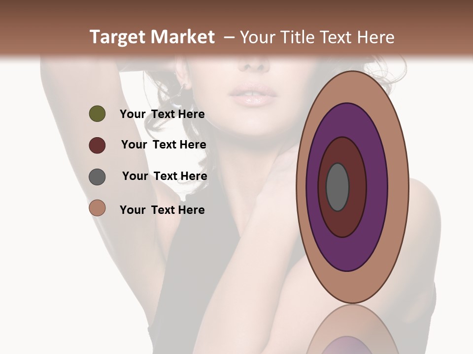 Copy Space Ringlet Looking PowerPoint Template