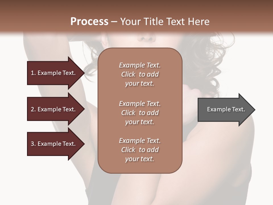 Copy Space Ringlet Looking PowerPoint Template