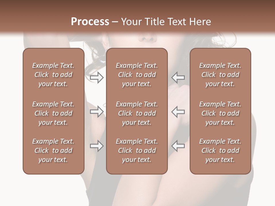 Copy Space Ringlet Looking PowerPoint Template