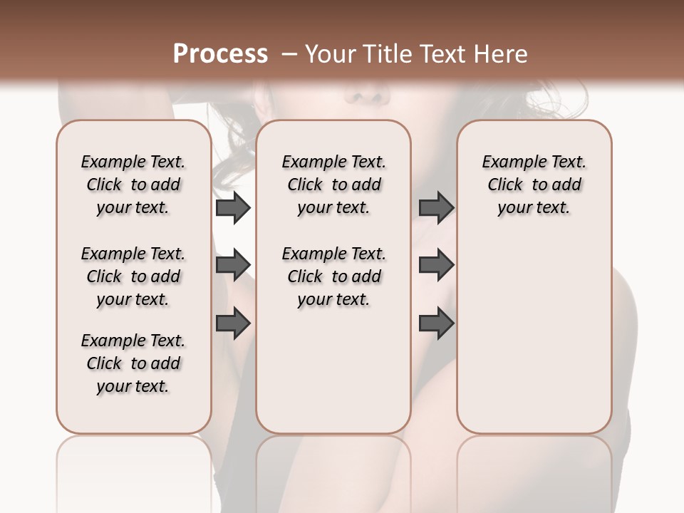 Copy Space Ringlet Looking PowerPoint Template