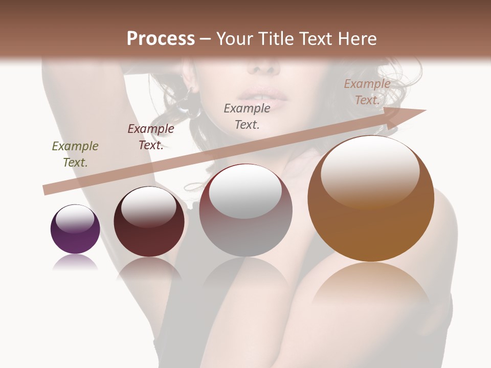 Copy Space Ringlet Looking PowerPoint Template