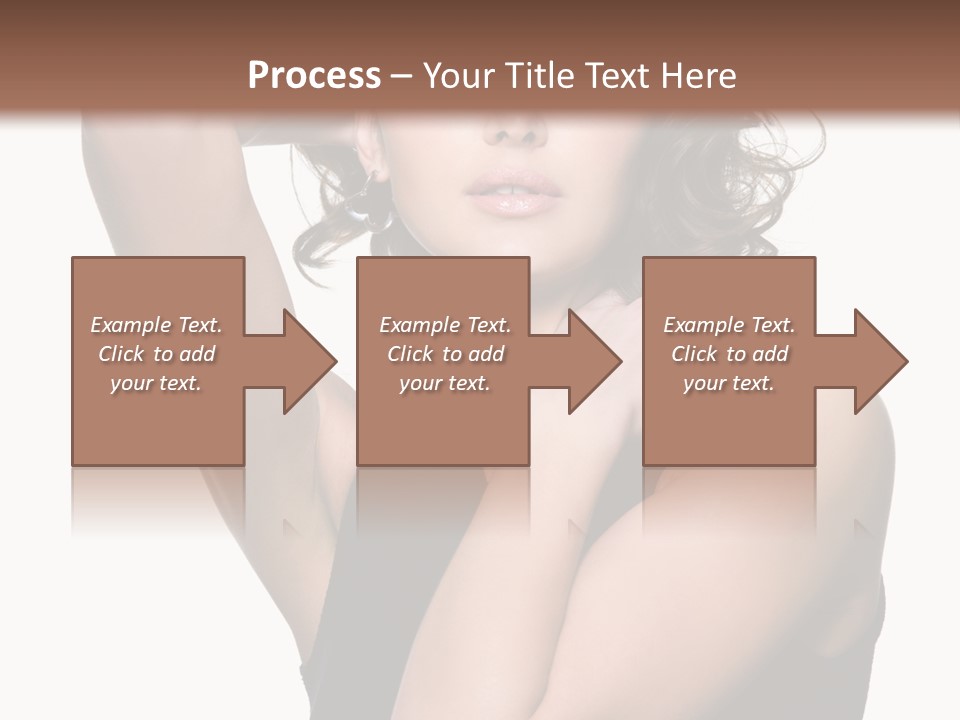 Copy Space Ringlet Looking PowerPoint Template