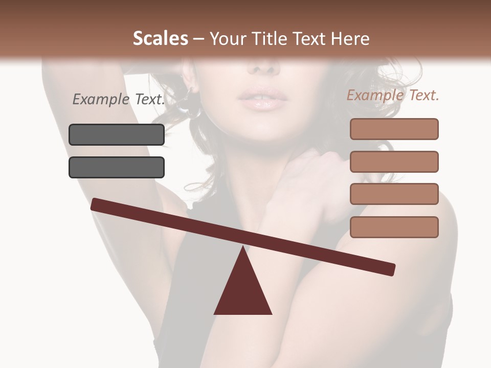 Copy Space Ringlet Looking PowerPoint Template