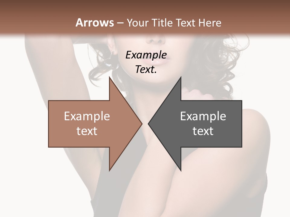 Copy Space Ringlet Looking PowerPoint Template