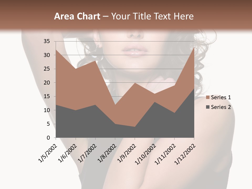 Copy Space Ringlet Looking PowerPoint Template