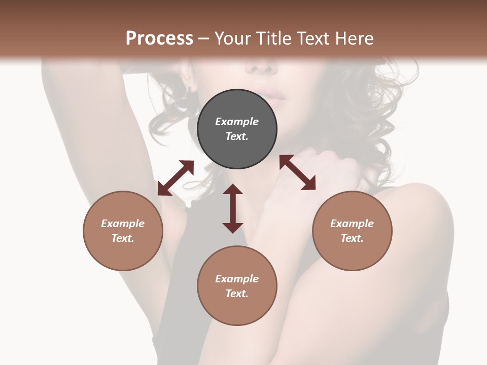 Copy Space Ringlet Looking PowerPoint Template