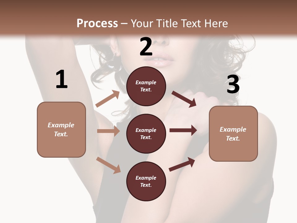 Copy Space Ringlet Looking PowerPoint Template