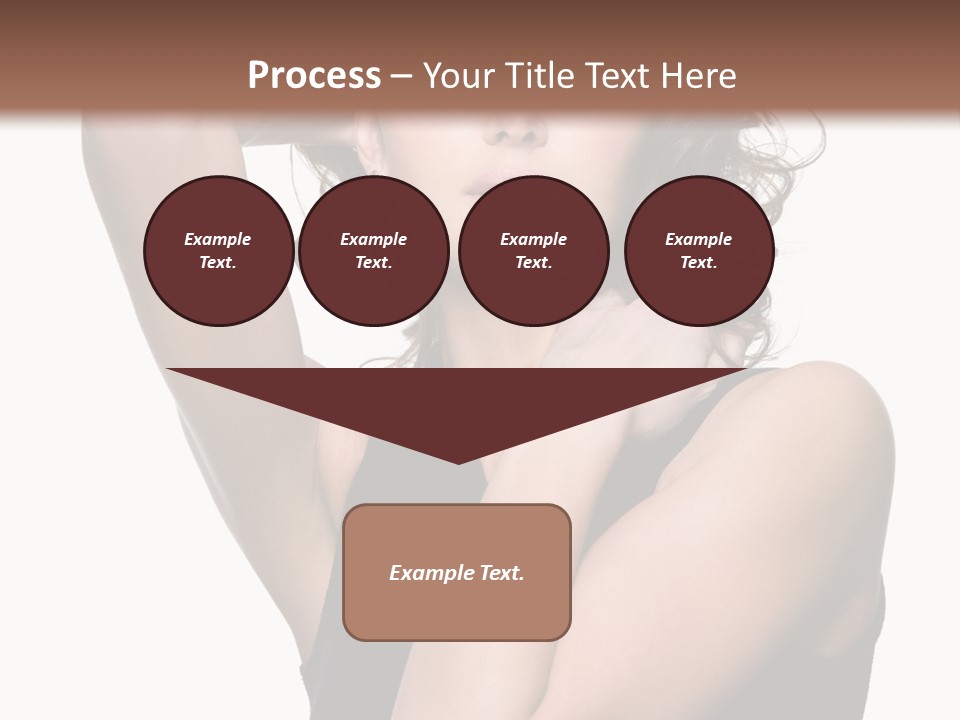 Copy Space Ringlet Looking PowerPoint Template